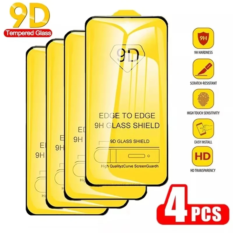 Фото Закаленное стекло 9D для Xiaomi Redmi Note 14 13 Pro 12 11 9 8 10 Pro 9S 10S 11S 12S 14C 13C 10C 10A 12C 9A 9C 9T Защитная пленка для экрана №1