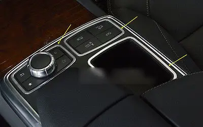 

For Benz ML W166 /GL X166 2012-2015 console cup holder Cover Storage Frame 3pcs