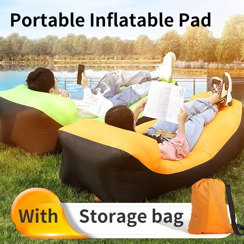 

Inflatable Mattress Self-inflating Sofa Portable Air Bed Lazy Sleeping Bag for Outdoor Beach Travel Swimming Camping Equipment