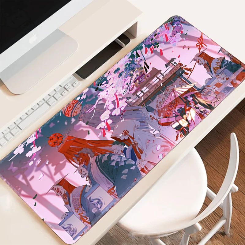 

Onmyoji Mouse Pad Gaming Accessories Desk Mat Mousepad Anime Gamer Keyboard Pc Cabinet Games Computer Desks Mats Office Extended