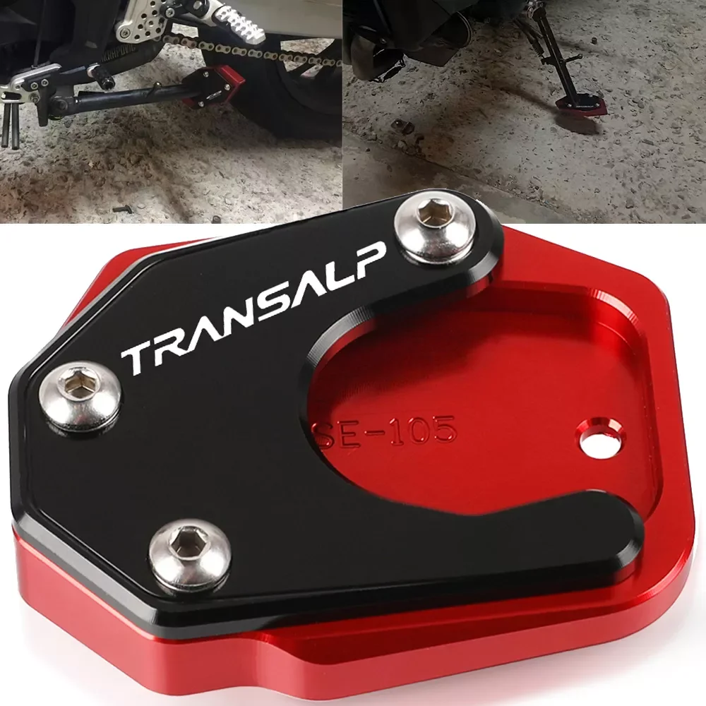

NEW2023 For Honda XLV 600 650 700 TRANSALP XL600V XL650V XL700V CNC Side Stand Foot Kickstand Enlarge Extension Support Plate Pa