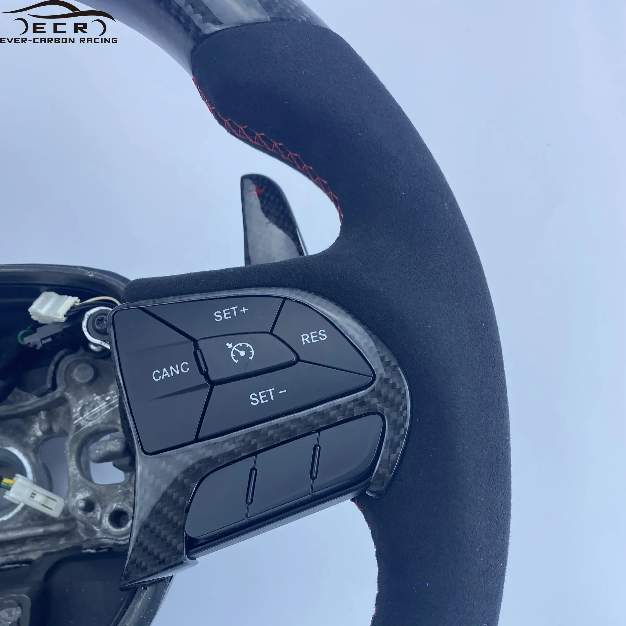 Ever-Carbon Racing ECR Hotsell Рулевое колесо из углеродного волокна для Dodge Challenger автомобиля