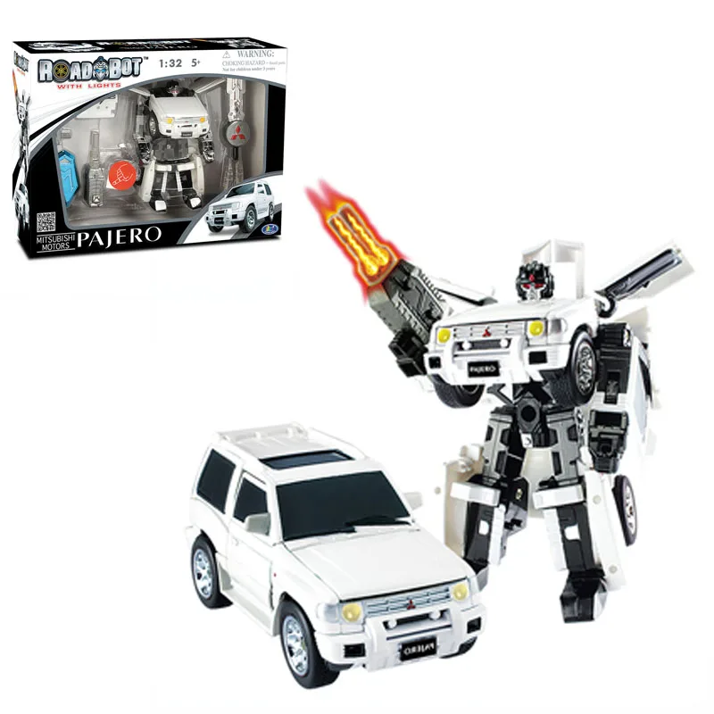 

Transformers Robot Kids Toys 2014 Movie Edition Mitsubishi Pajero Car Model Autobots Action Figures Model Collection Hobby Gifts