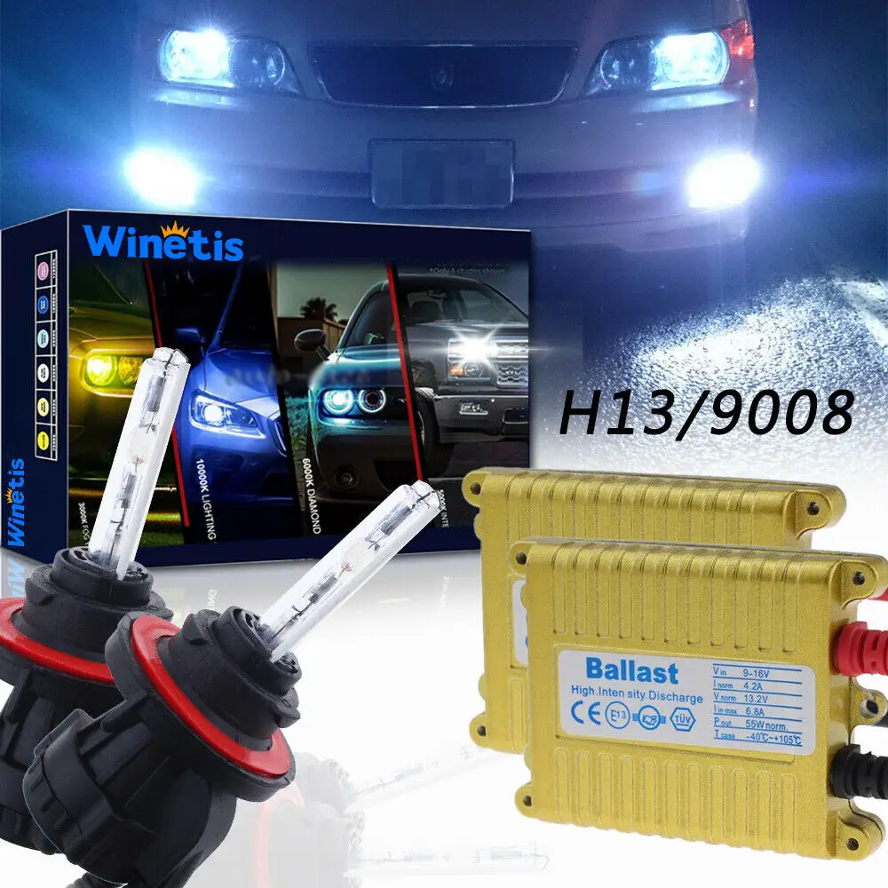 

55 Вт Hid фары лампы для Dodge Ram 1500 2006-2012 8000K светло-голубой H13 биксенон