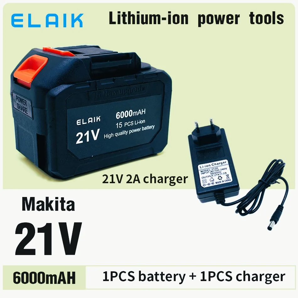 Литий-ионный аккумулятор Makita 18V21V 6A