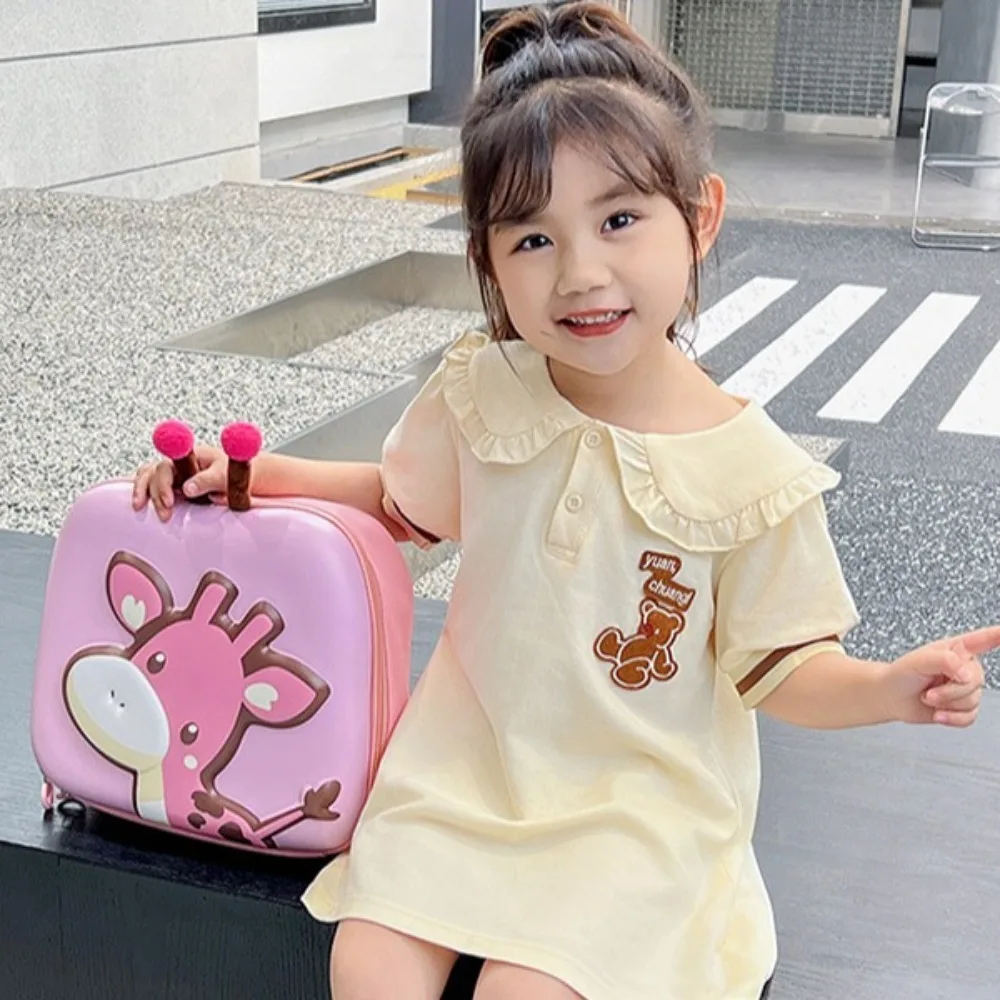 Квадратный детский рюкзак с рисунком оленя жесткий чехол большая вместимость Y2K