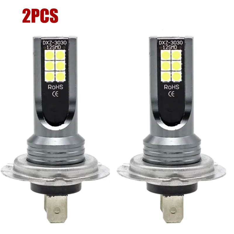 

QIDEWIN светодиодные автомобильные фары H7 противотуманные фары авто дальние ходовые огни 6500K 12 В 24 В белые противотуманн...