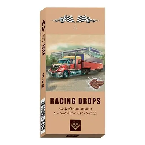 Кофейное зерно в молочном шоколаде &quotRacing drops&quot 25 г |