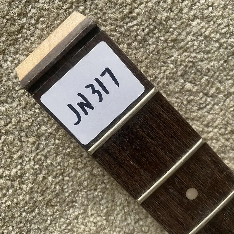 Фото JN317 индивидуальный заказ, полуфинишный гриф для гитары без головы, клен + палисандр, 22 лада для 6-струнной гитары, замена или DIY №2