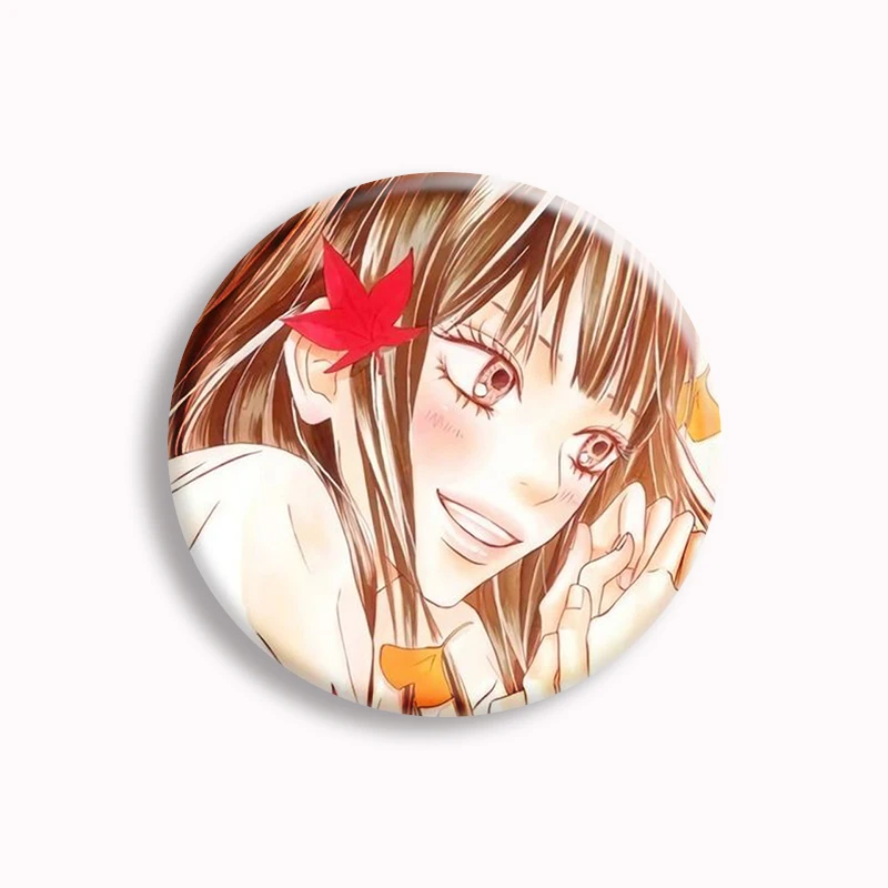 Фото Аниме Kimi Ni Todoke Кнопка булавка Kuronuma Sawako Kazehaya Shouta мультфильм девушка манга брошь значки сумка Декор парные влюбленные подарки №4