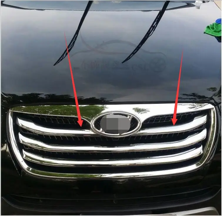 

Передняя решетка радиатора из АБС, отделка гоночных грилей, Стайлинг автомобиля для Hyundai IX45 2010-2012