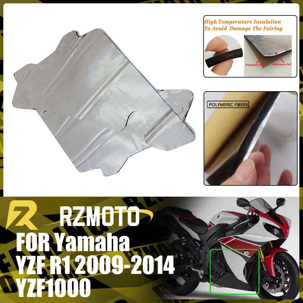 

Тепловая Защитная обтекатель, защита от плавления, предварительно отрезанная изоляционная губка, подходит для YAMAHA YZF-R1 2009-2014 2010 2011 2012 YZF1000