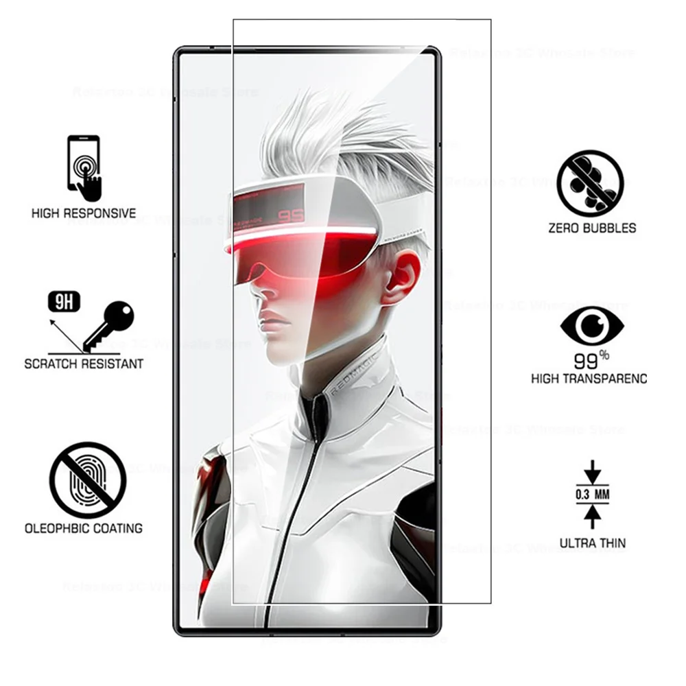 Стекло для ZTE nubia Red Magic 9S Pro + 3 шт. закаленное стекло Защита экрана RedMagic Plus RedMagic9S 9SPro