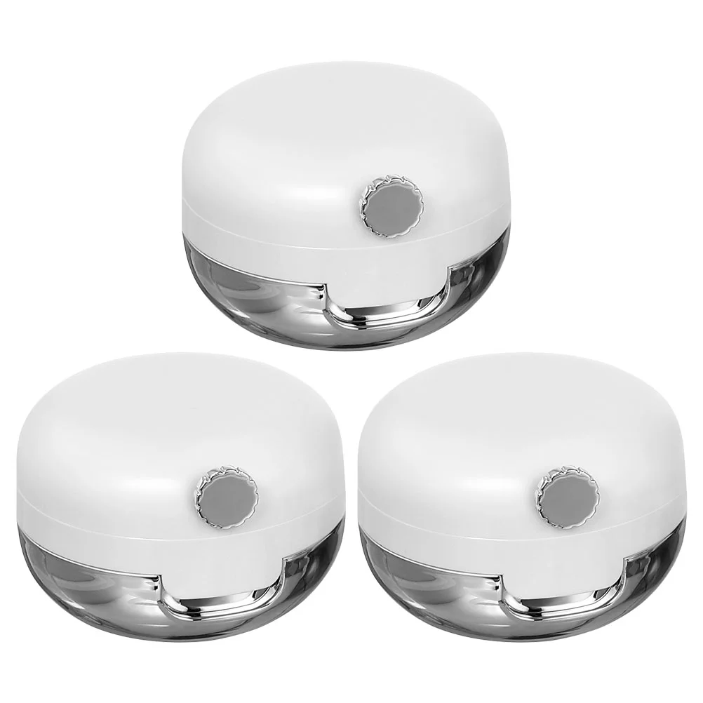 

3 Pcs Plastic Jar Lip Scrub Containers Lids Gloss Empty Make Mini Small Jars Makeup