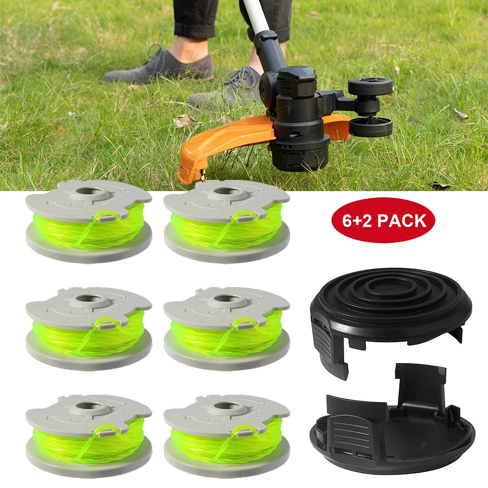 

6 шт., шпуля и линия для триммера WORX WA0014 WG168 WG184 WG190 WG191