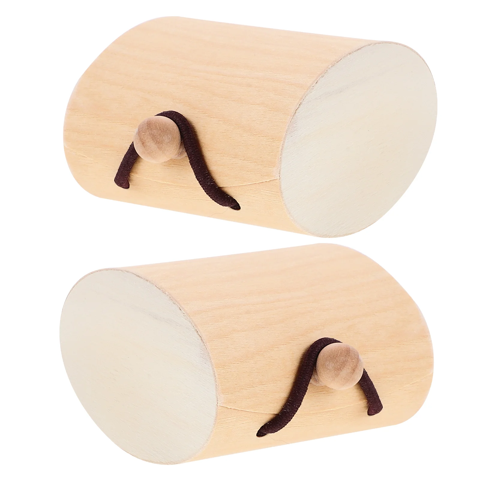 

2 Pcs Wedding Supplies Gift Wrap Accessories Chinese Style Wooden Decorations Bridesmaid