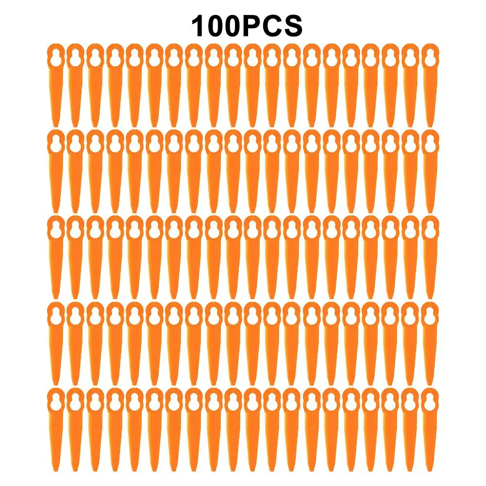 

100pcs Plastic Replacement Blades For STIHL FSA 45 Cordless Strimmer Grass Trimmer Knives Garden Power Tools Accessories
