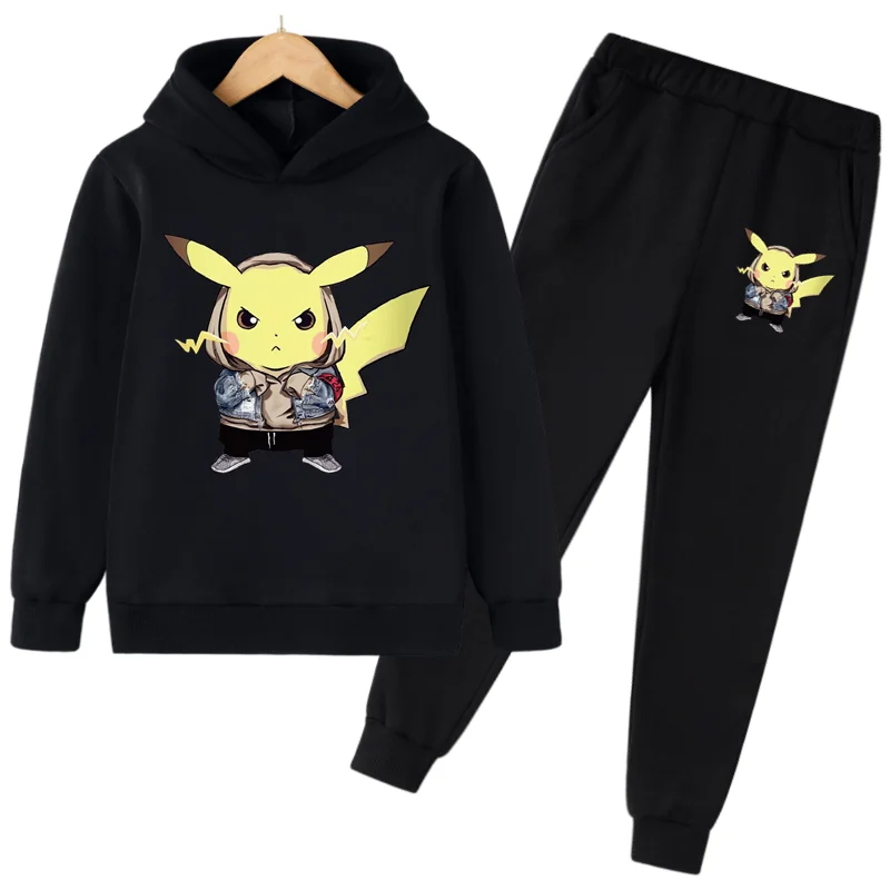 

Толстовка с мультяшным принтом, спортивная одежда, Детская толстовка, штаны, комплект детской одежды из двух предметов, детская одежда, детс...