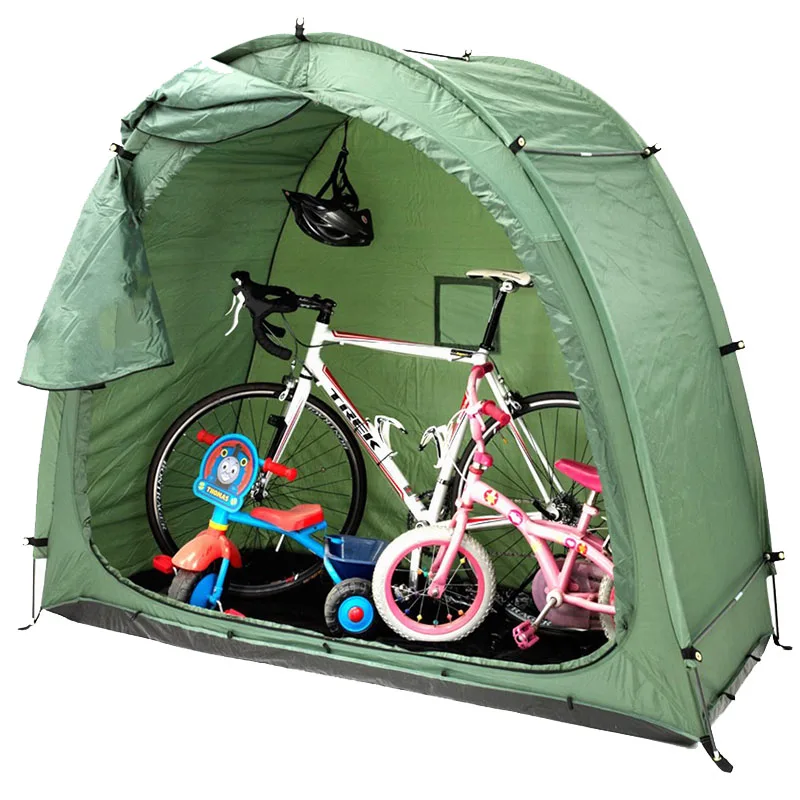 

Self-Propelled Bike Shed Single Bike Shed Outdoor Portable Rainproof and Sun Protection Tent Balcony Sundries Canopy