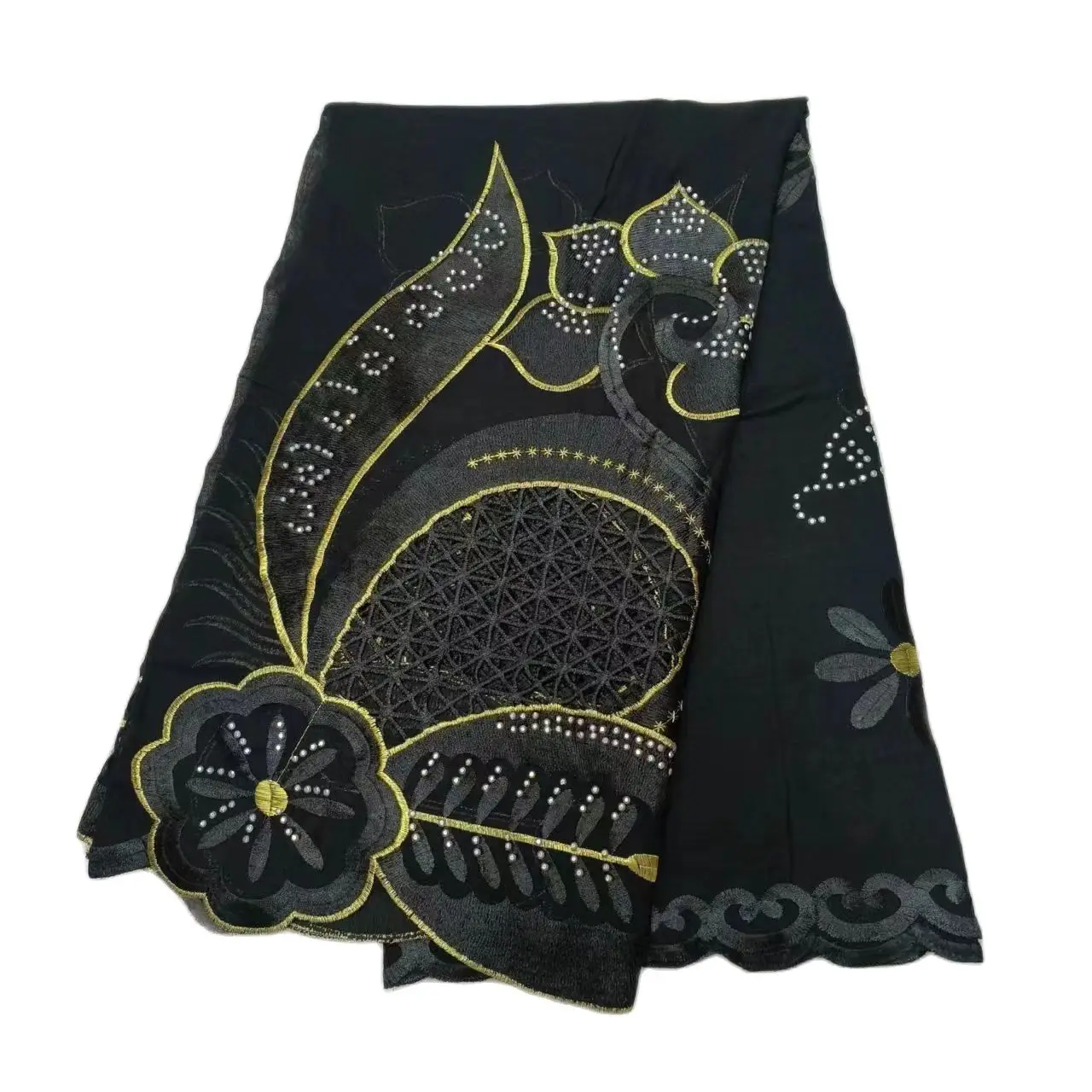 2023Muslim Ramadan Hijab oversize 2.4m  big big size scarf Hijabs For Woman African Islam Dubai Cotton Embroider Scarf Shawl