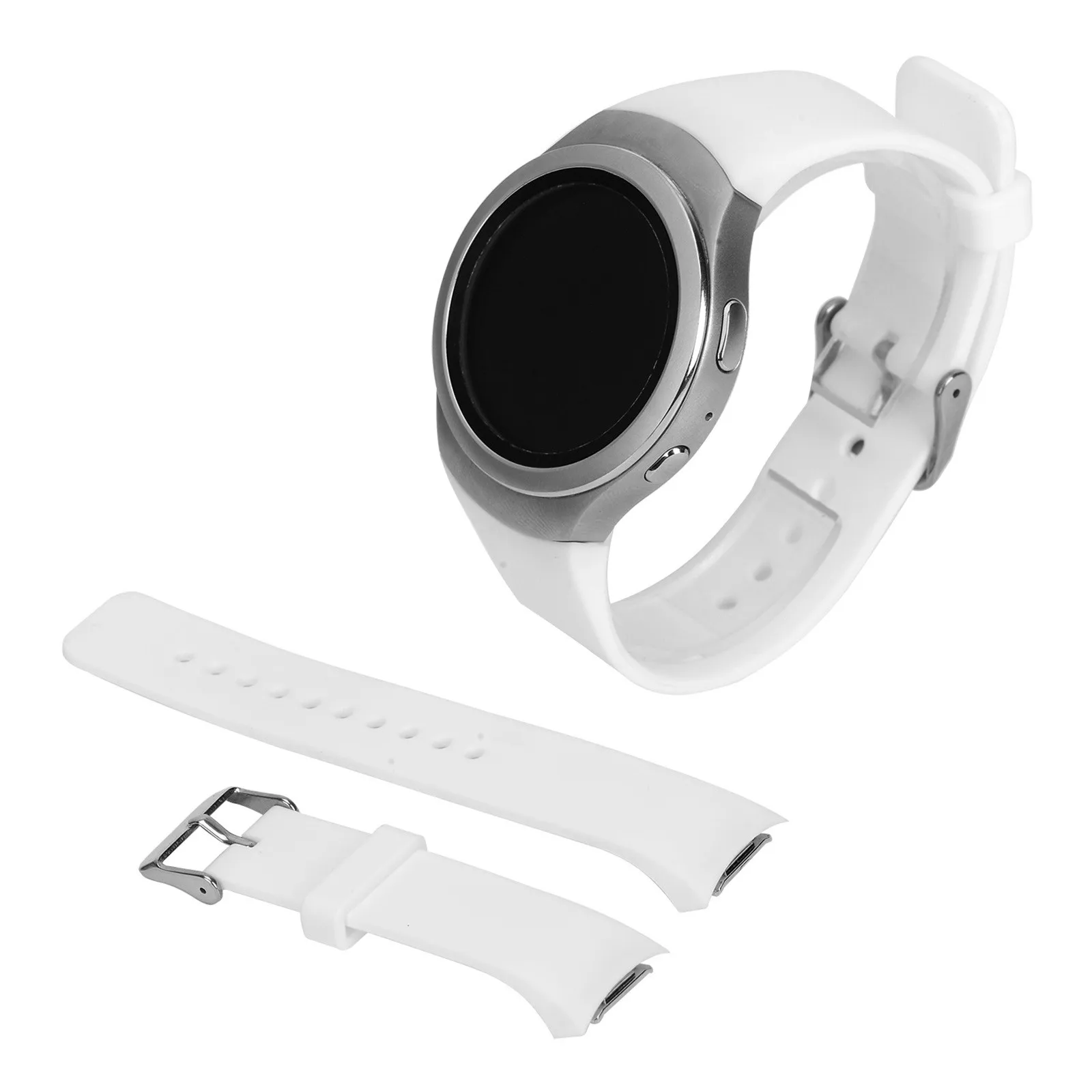 Фото Сменные Мужские t-ремешки, совместимые с S Amsung Gear S2 R720, ремешки для женщин и мужчин, зеркальные Спортивные наручные часы для мужчин №4