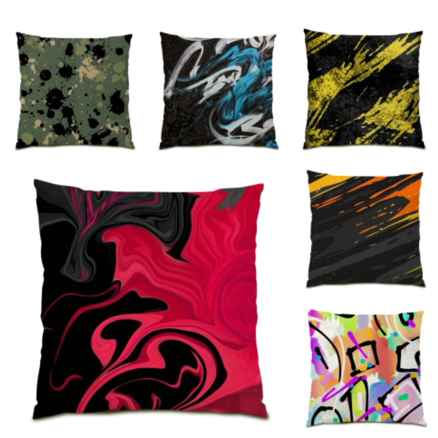 

Decorative Cushion Cover 45x45 Cushion Covers Stylish Living Room Decoration Polyester Linen Home Velvet Fabric Pillowcase E0026