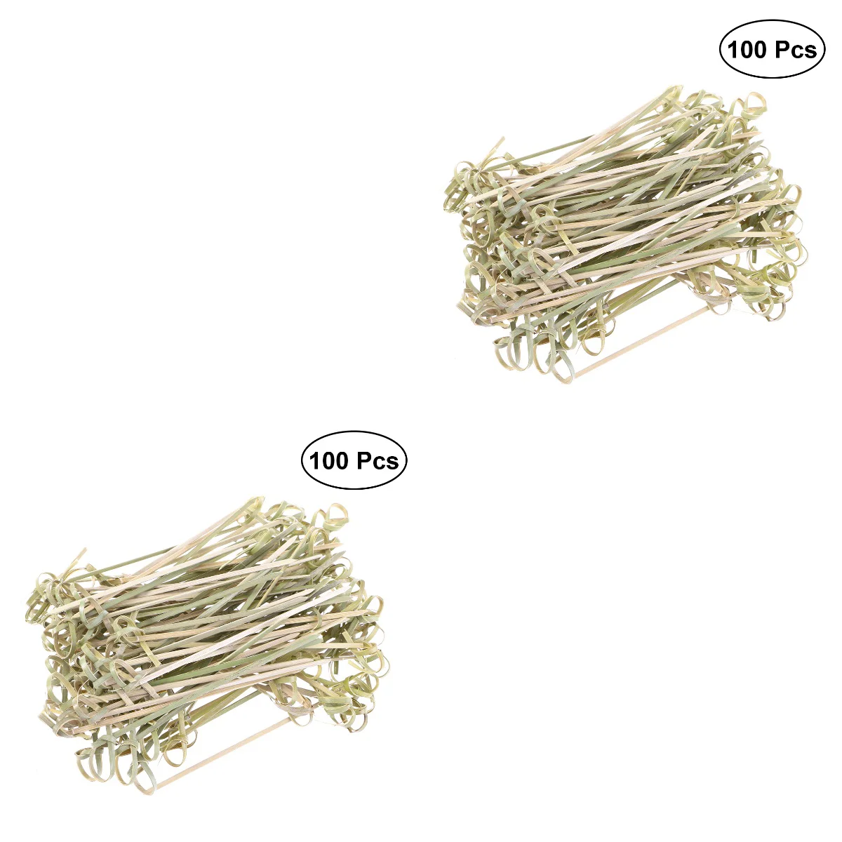 

200 шт. Одноразовые Бамбуковые Шпажки с узлом, бамбуковые шпажки с узлом, Бамбуковые Шпажки для коктейлей с скрученными концами для коктейвеч...