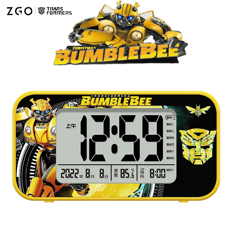 

Умные часы-трансформеры Bumblebee, трендовые Детские Мультяшные электронные светящиеся настольные часы с USB-зарядкой