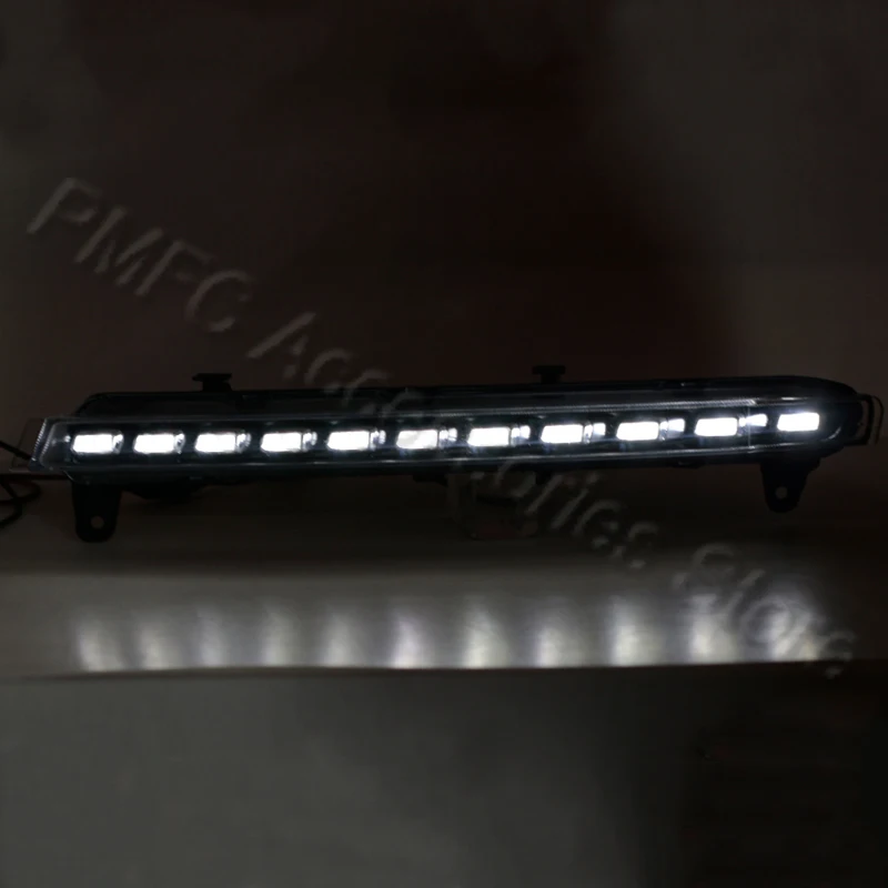PMFC LED DRL Daytime Running Lights Turn Signal Light Daylight 12V White For Audi Q7 2007 2008 2009 Fog With Yellow |
