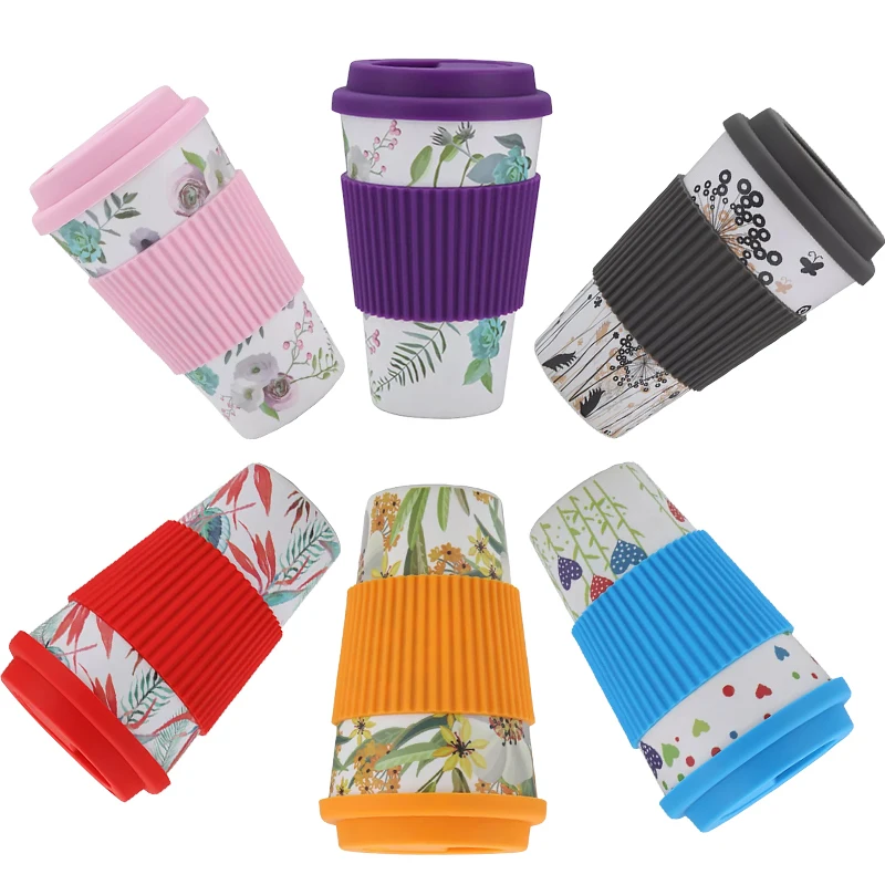 

Портативная бамбуковая кружка для кофе, 400 мл, многоразовая, для путешествий