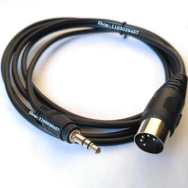 150 см TRS 3,5 до 5 P 5Pin Din MIDI аудио кабель Линия 3,5 мм TRS стерео штекер до 5 Pin 5 P MIDI Din штекер