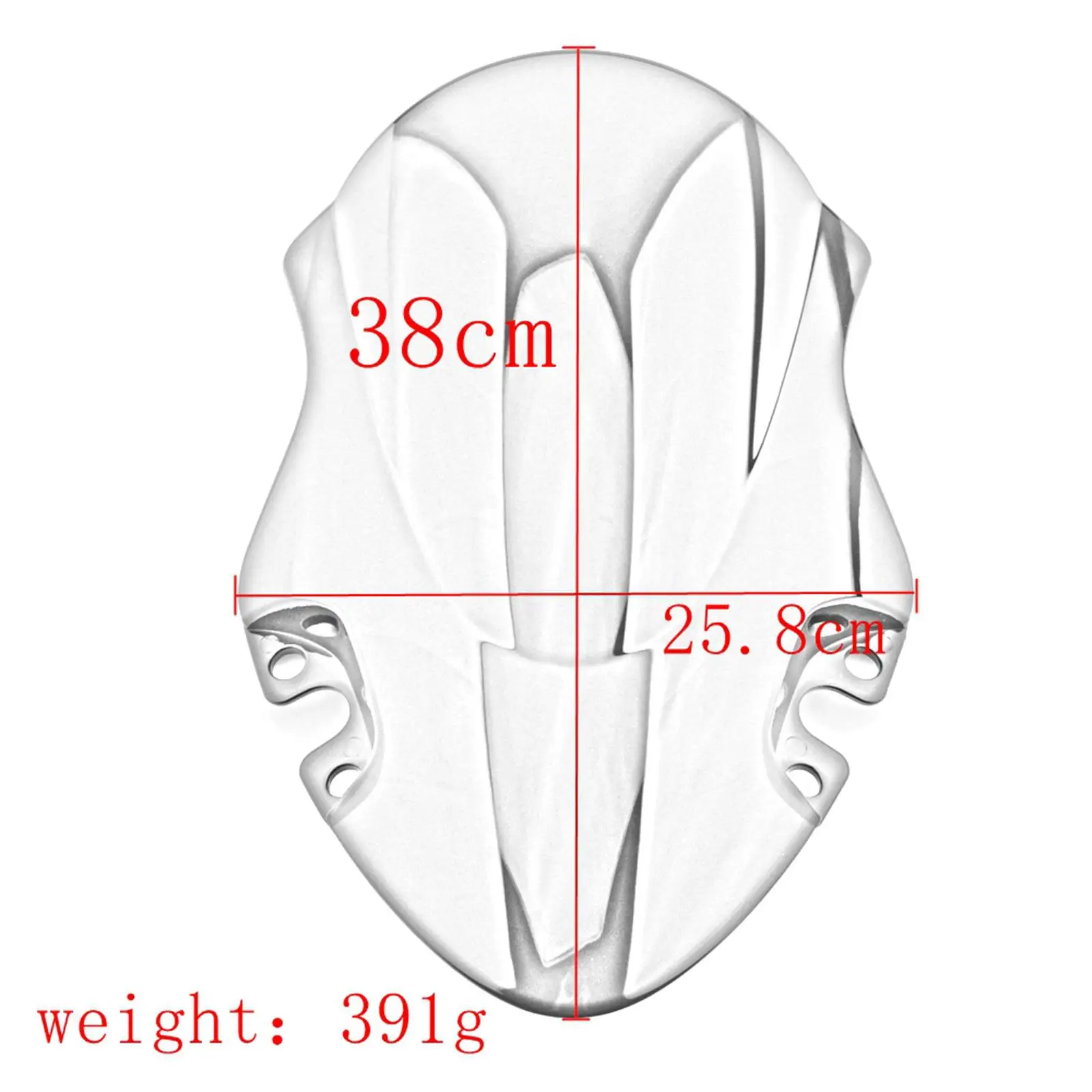 Прочные запасные части для защиты лобового стекла мотоцикла