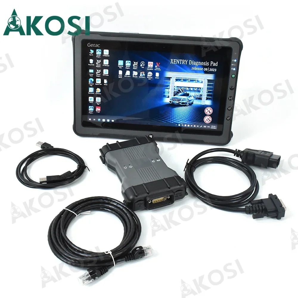 Таблетка Getac F110 + диагностический инструмент полный набор MB SD C6 Xentry DoIP Diagnosis Multiplekser