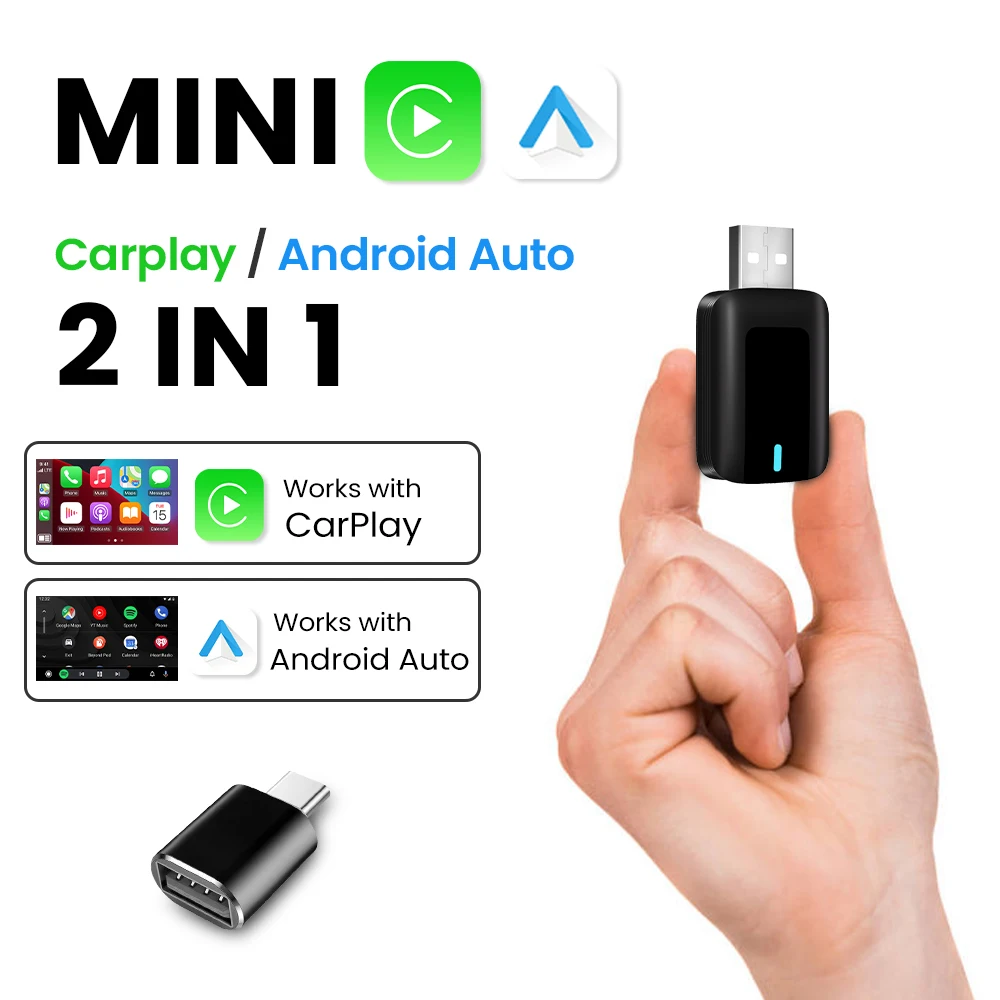 

Беспроводной адаптер CarPlay Android Auto Plug And Play Bluetooth WiFi Быстрый для Honda Accord Civic Ridgeline CR‐V Pilot Fit HR‐V