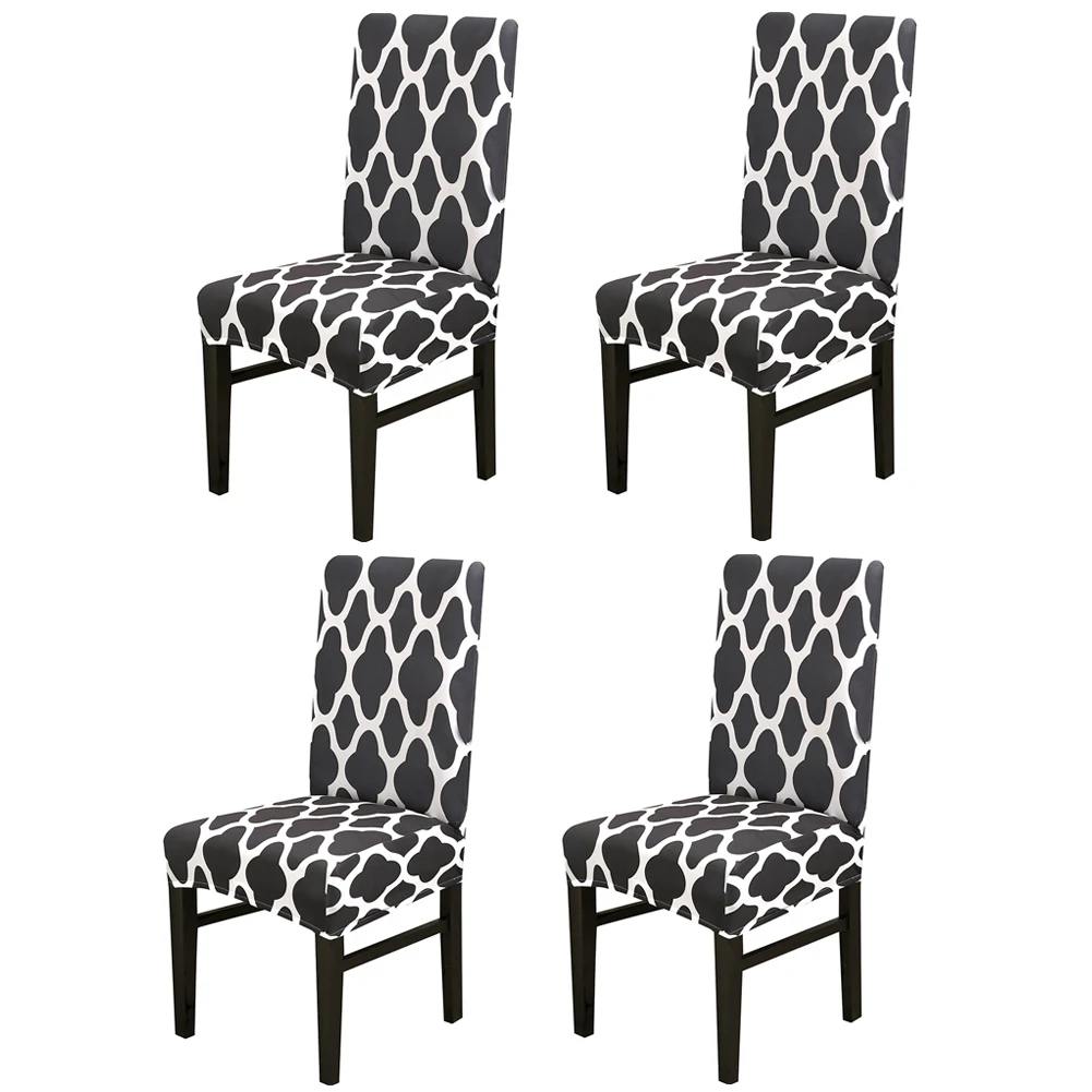 

Chair Protector Cover Slipcover Pack of 4, Stretch Removable Washable Spandex Chair Cover Wedding Banquet Decoration