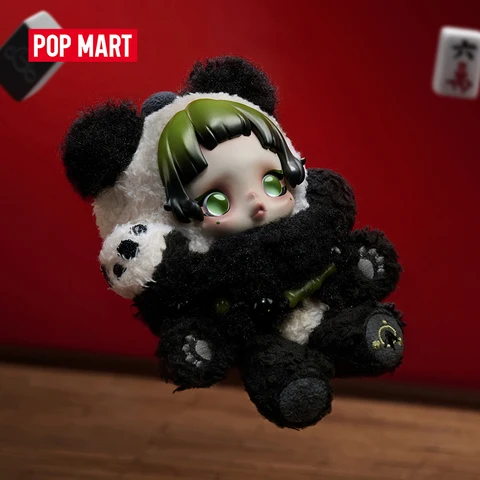 POP MART SKULLPANDA Ленивая панда плюшевая кукла-подвеска ограниченное по 2 шт. на заказ