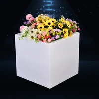 color led illuminated ice bucket flowerpot storage box cube bar stool luminous wine display cabinet