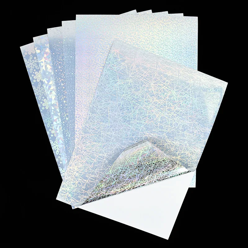 Лазерная голографическая самоклеящаяся наклейка 5 листов