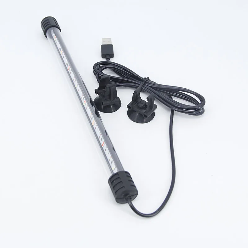 Разноцветная подсветка для аквариума 17 см 37 USB погружная лампа настроения