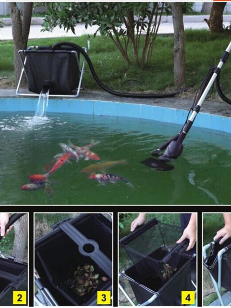 

BOYU swimming pool cleaner fish pond skimmer fish pond floating trash cleaning machine 135w 8500L/h more power saving