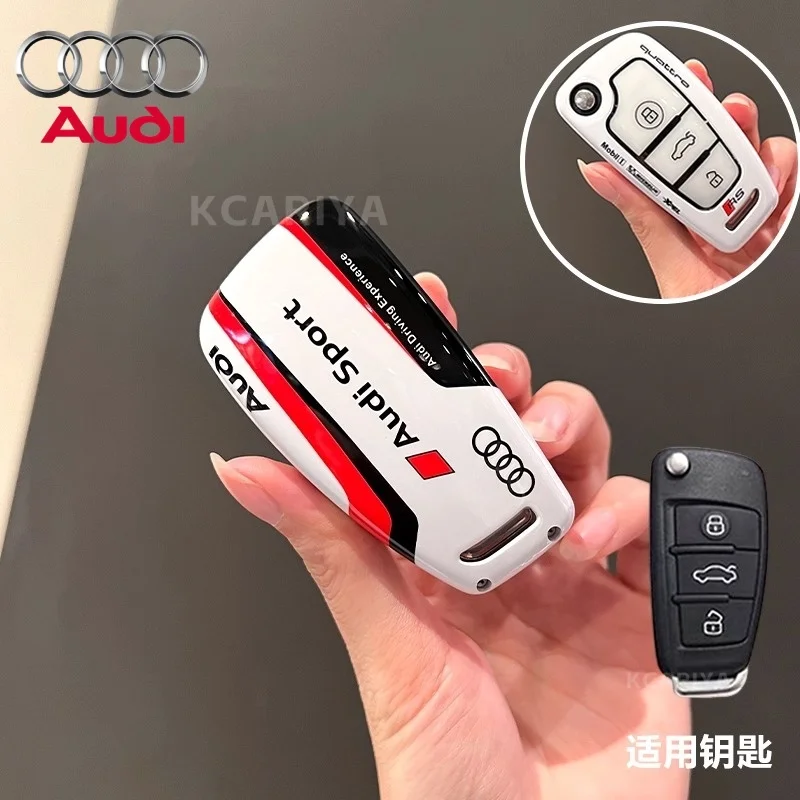 

Защитный чехол для автомобильного ключа из АБС-пластика в спортивном стиле для Audi A1 A3 8P A4 A5 A6 C7 A7 S3 S7 S8 R8 Q2 Q3 Q5 Q7 Q8 SQ5 TT RS3 RS6