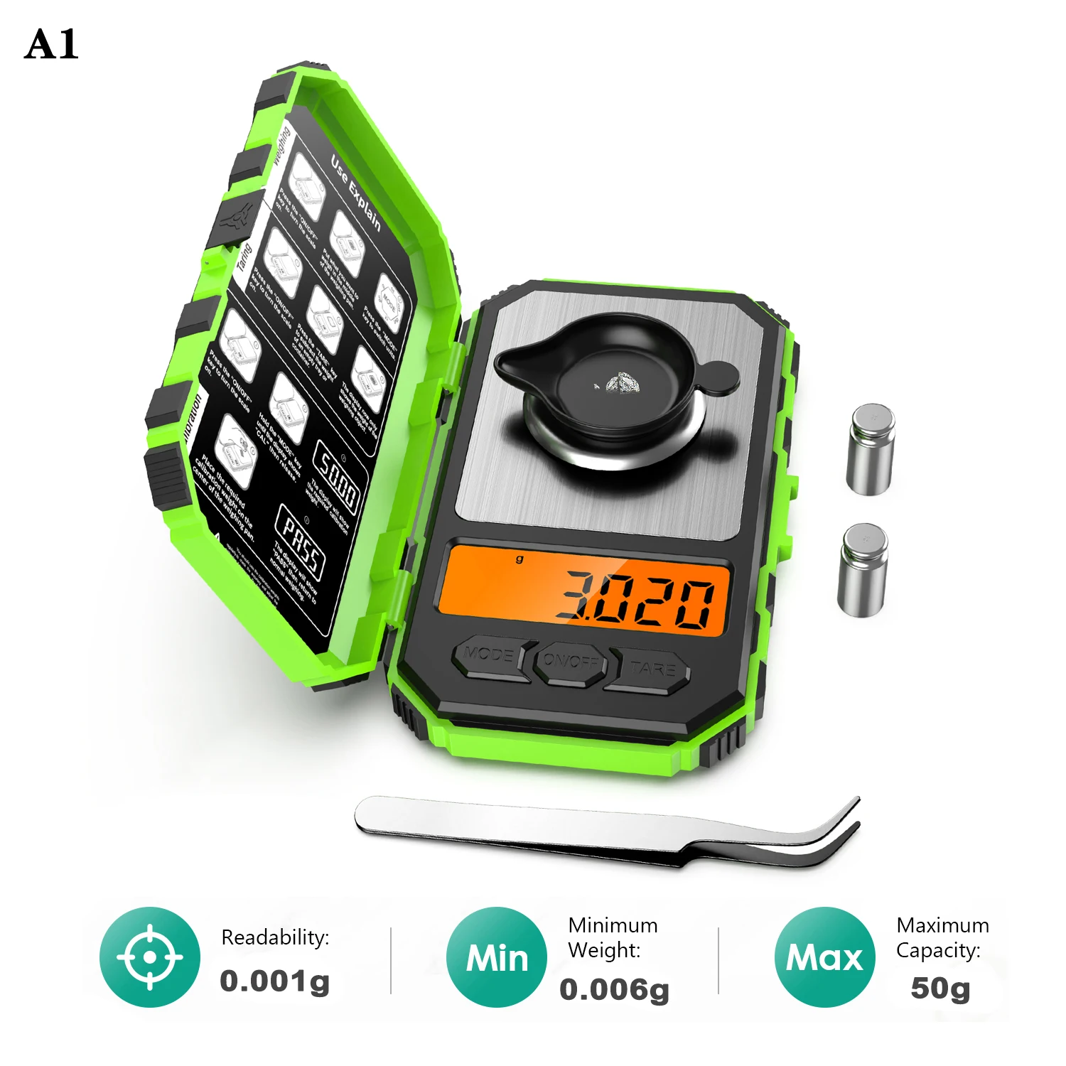 

Цифровые весы Amir 50г 0,001г