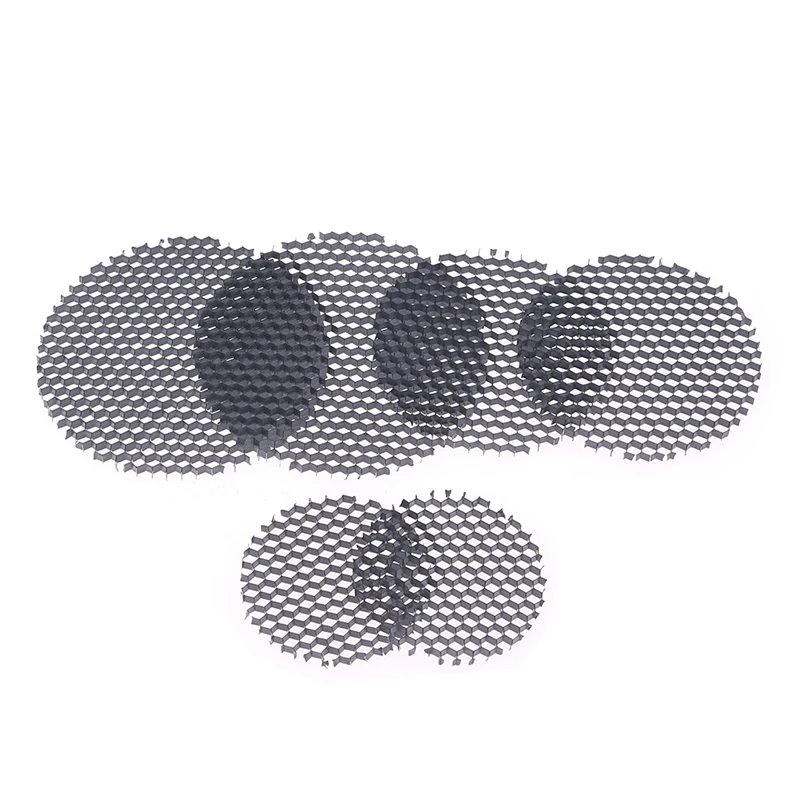 

5PCS 20-32mm LED Light Lamp Shade Downlight Spotlight Round Honeycomb Net Cover Black Anti-glare Anti-dazzling Light Aluminum