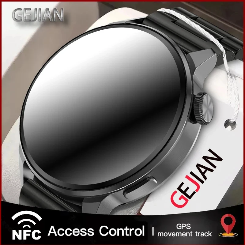 

GEJIAN NFC Новые смарт-часы GPS датчик движения голосовой помощник IP68 Водонепроницаемые ЭКГ PPG спортивные часы Bluetooth Смарт-часы