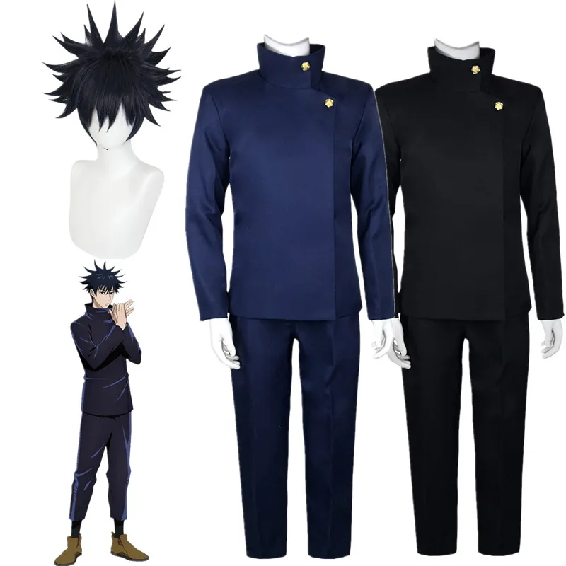 Jujutsu Kaisen Anime Fushiguro Megumi Cosplay Costumes Top Pants Halloween Party Uniform Set