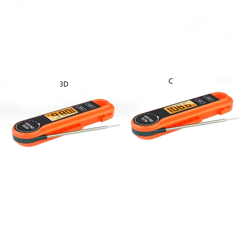 High Accuracy Meat Thermometer Probe Digital Food Thermometer BBQ Kitchen Cooking Instant Read Thermometer Foldable Temp