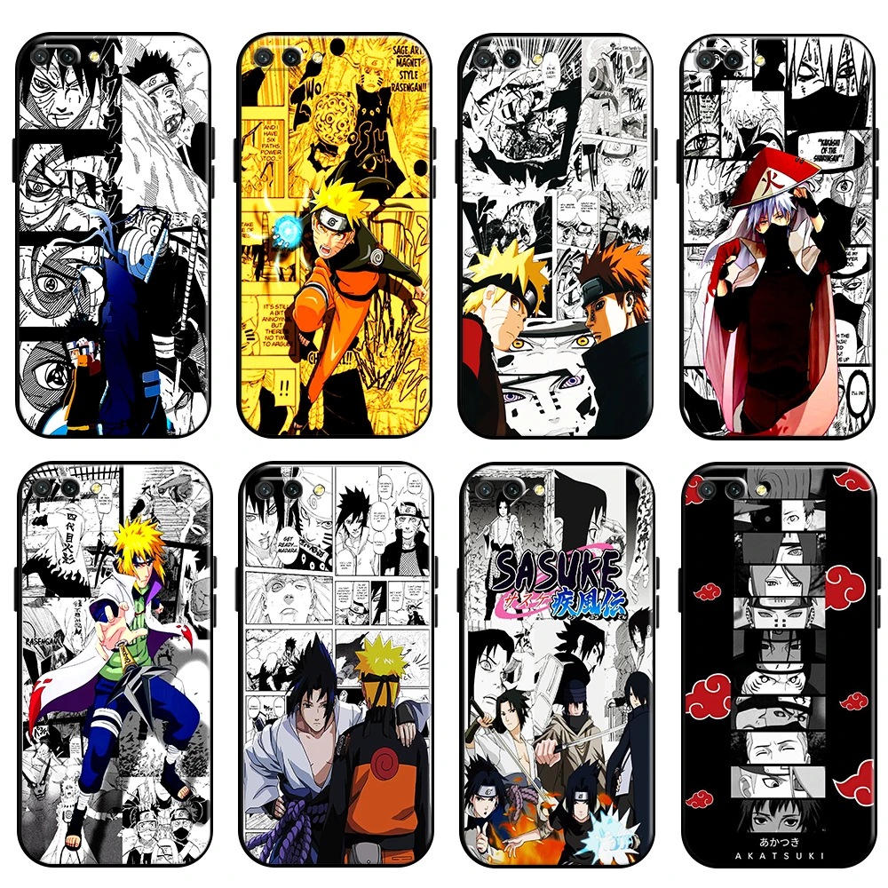 

Naruto Akatsuki Comics For Huawei Honor 10 10i 9 9A Honor 10X 9X Lite Pro Phone Case Coque Liquid Silicon TPU Silicone Cover