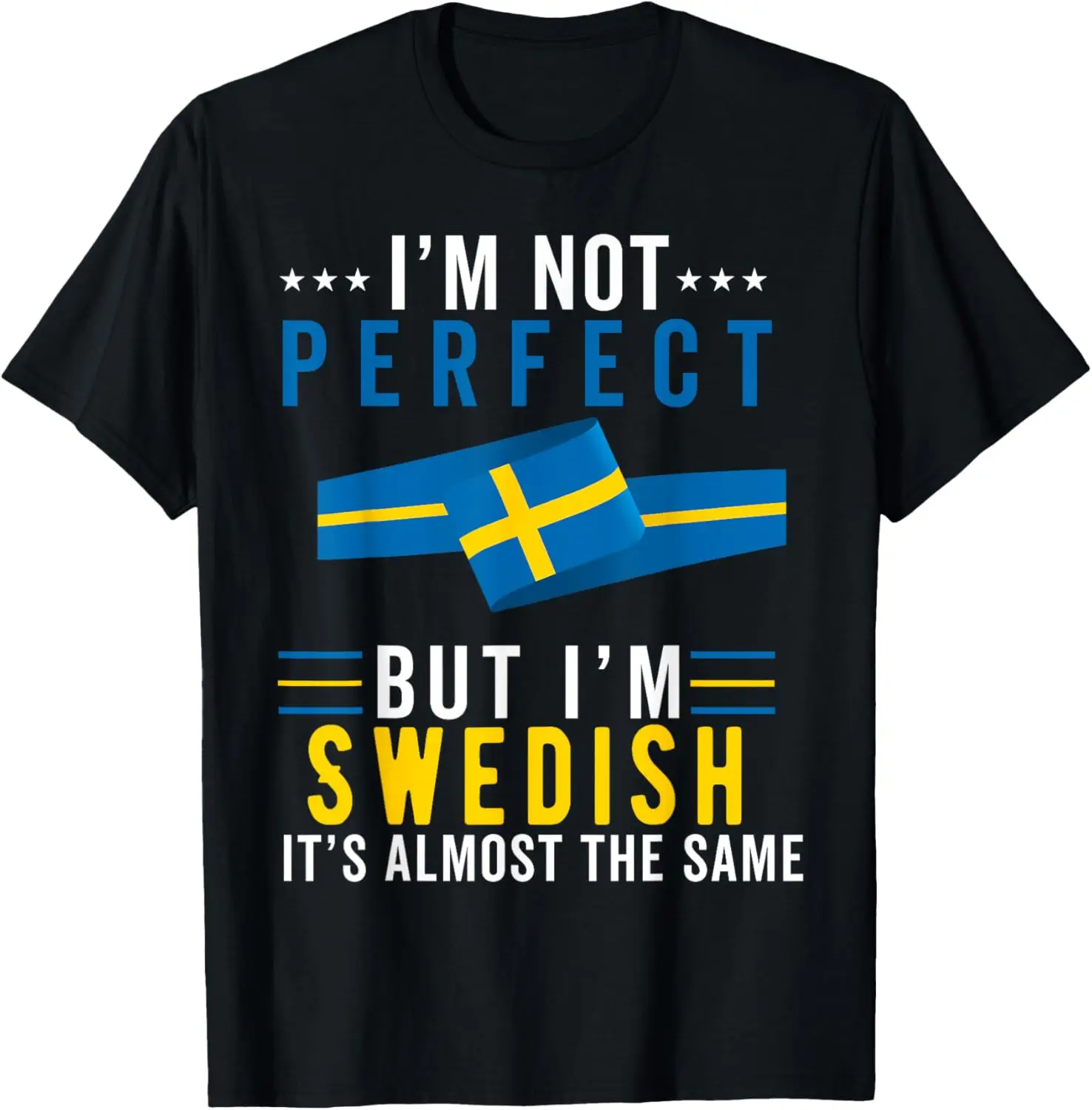Swedish Flag Sweden Men Women Sverige Svenska Souvenirs T-Shirt