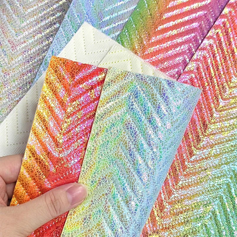 

Leather Sheets Multiple Colour Gradient Bump Textured Synthetic Fabric for Bows Earrings Hair DIY Crafts 30x135cm roll