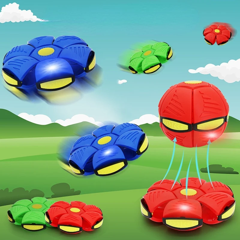 Flying UFO Kids Flat Throw Disc Ball  Magic Balls with For C